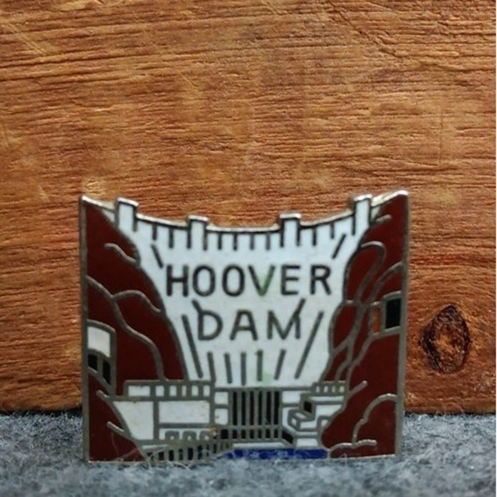 Vintage Travel Pin - Hoover Dam‎ Lapel MAFCO Souvenir 1990s Vintage Nevada USA